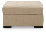 Bridgepoint Almond Oversized Accent Ottoman by Ashley at Eve Furniture