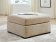 Bridgepoint Almond Oversized Accent Ottoman by Ashley at Eve Furniture