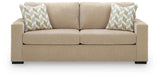 Bridgepoint Almond Queen Sofa Sleeper by Ashley at Eve Furniture
