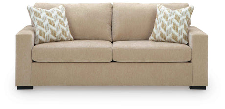 Bridgepoint Almond Queen Sofa Sleeper by Ashley at Eve Furniture