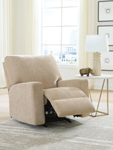 Bridgepoint Almond Recliner by Ashley at Eve Furniture