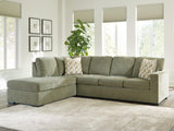 Bridgepoint Moss 2-Piece Sectional with Chaise by Ashley at Eve Furniture