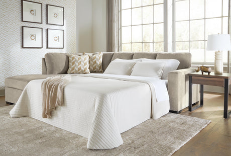 Bridgepoint Moss 2-Piece Sleeper Sectional with Chaise by Ashley at Eve Furniture