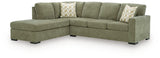 Bridgepoint Moss 2-Piece Sleeper Sectional with Chaise by Ashley at Eve Furniture