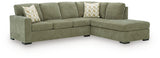 Bridgepoint Moss 2-Piece Sleeper Sectional with Chaise by Ashley at Eve Furniture