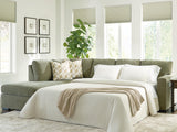 Bridgepoint Moss 2-Piece Sleeper Sectional with Chaise by Ashley at Eve Furniture
