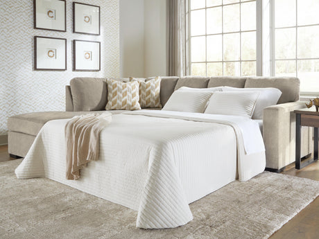 Bridgepoint Moss 2-Piece Sleeper Sectional with Chaise by Ashley at Eve Furniture
