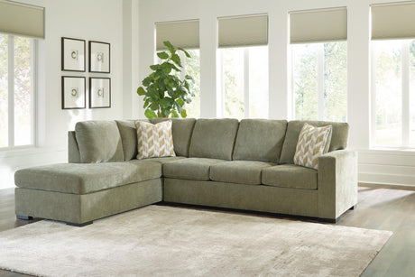 Bridgepoint Moss 2-Piece Sleeper Sectional with Chaise by Ashley at Eve Furniture