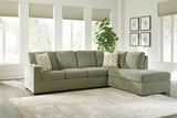 Bridgepoint Moss 2-Piece Sleeper Sectional with Chaise by Ashley at Eve Furniture