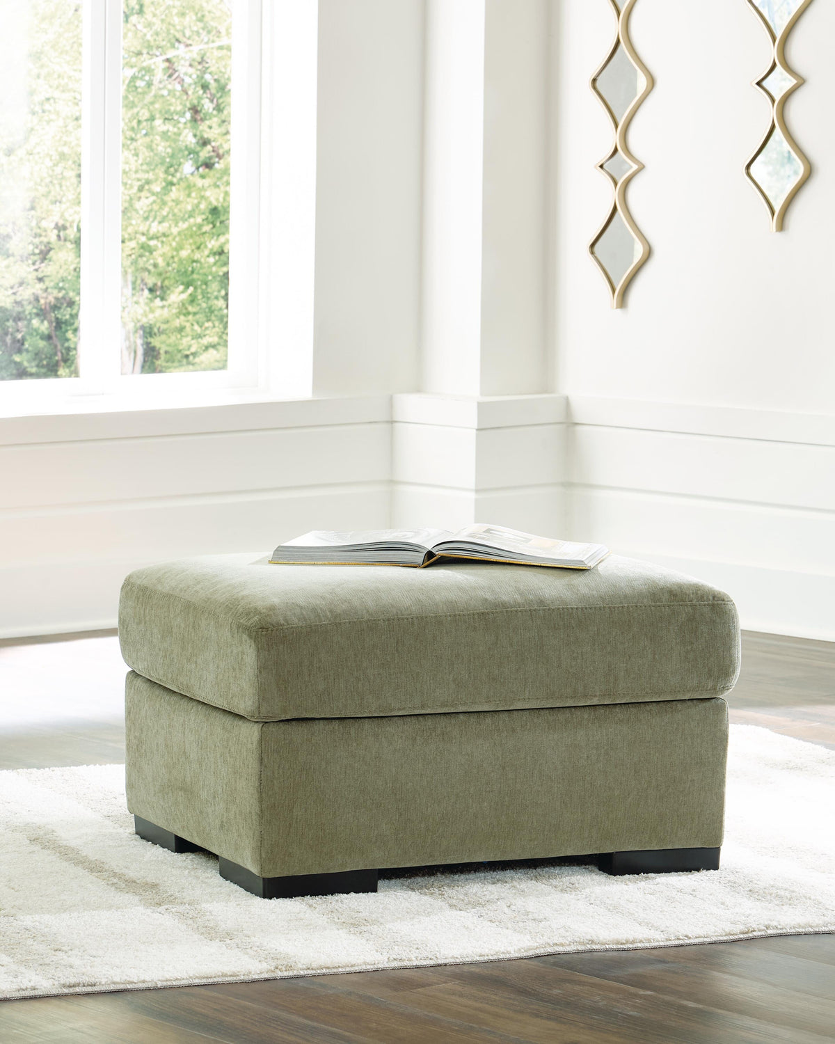 Bridgepoint Moss Ottoman by Ashley at Eve Furniture