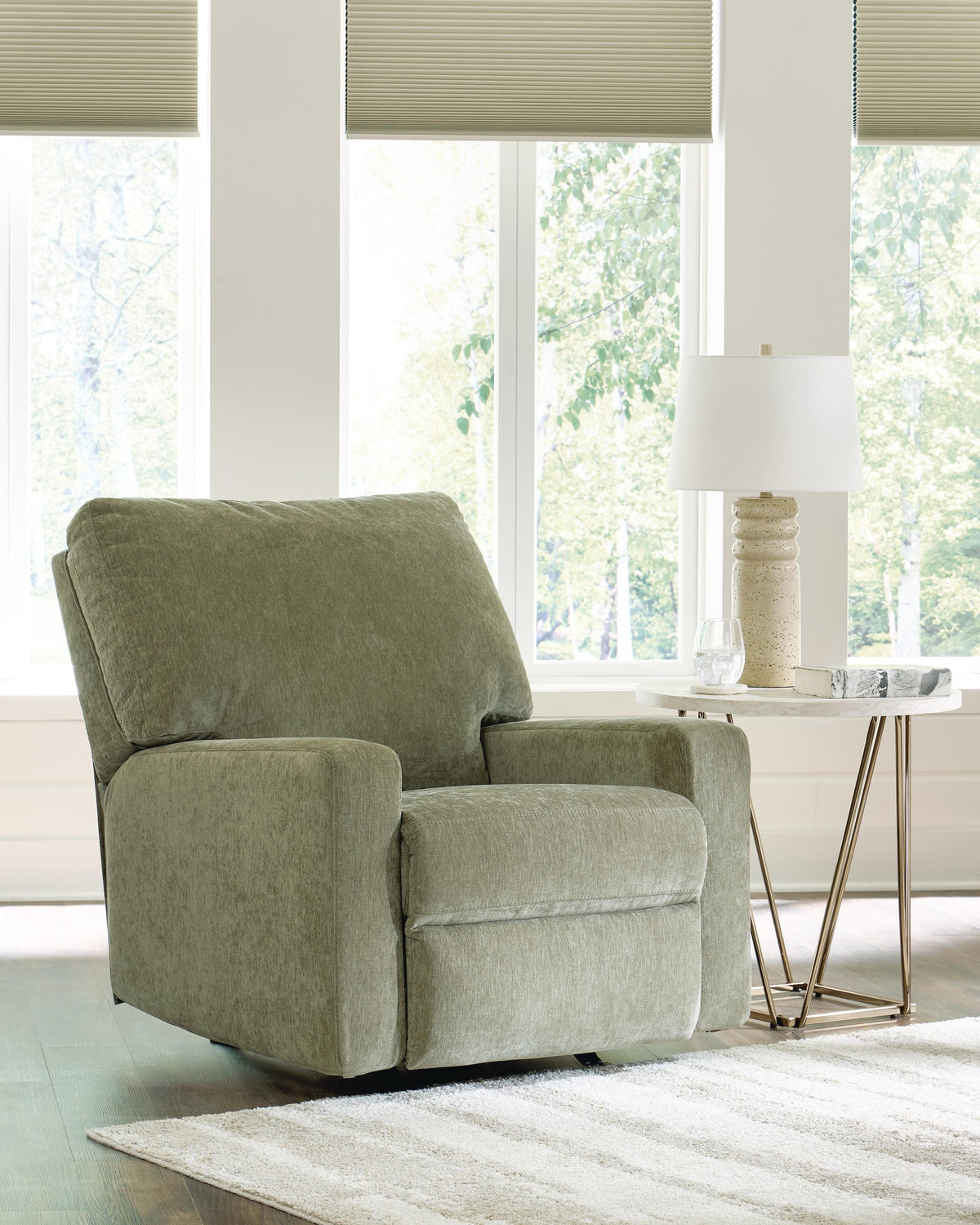 Bridgepoint Moss Recliner by Ashley at Eve Furniture
