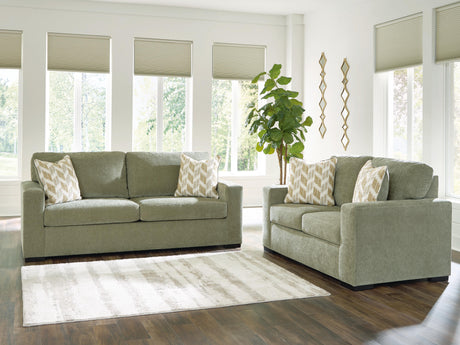 Bridgepoint Moss Sofa and Loveseat by Ashley at Eve Furniture