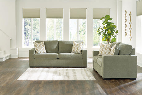 Bridgepoint Moss Sofa and Loveseat by Ashley at Eve Furniture