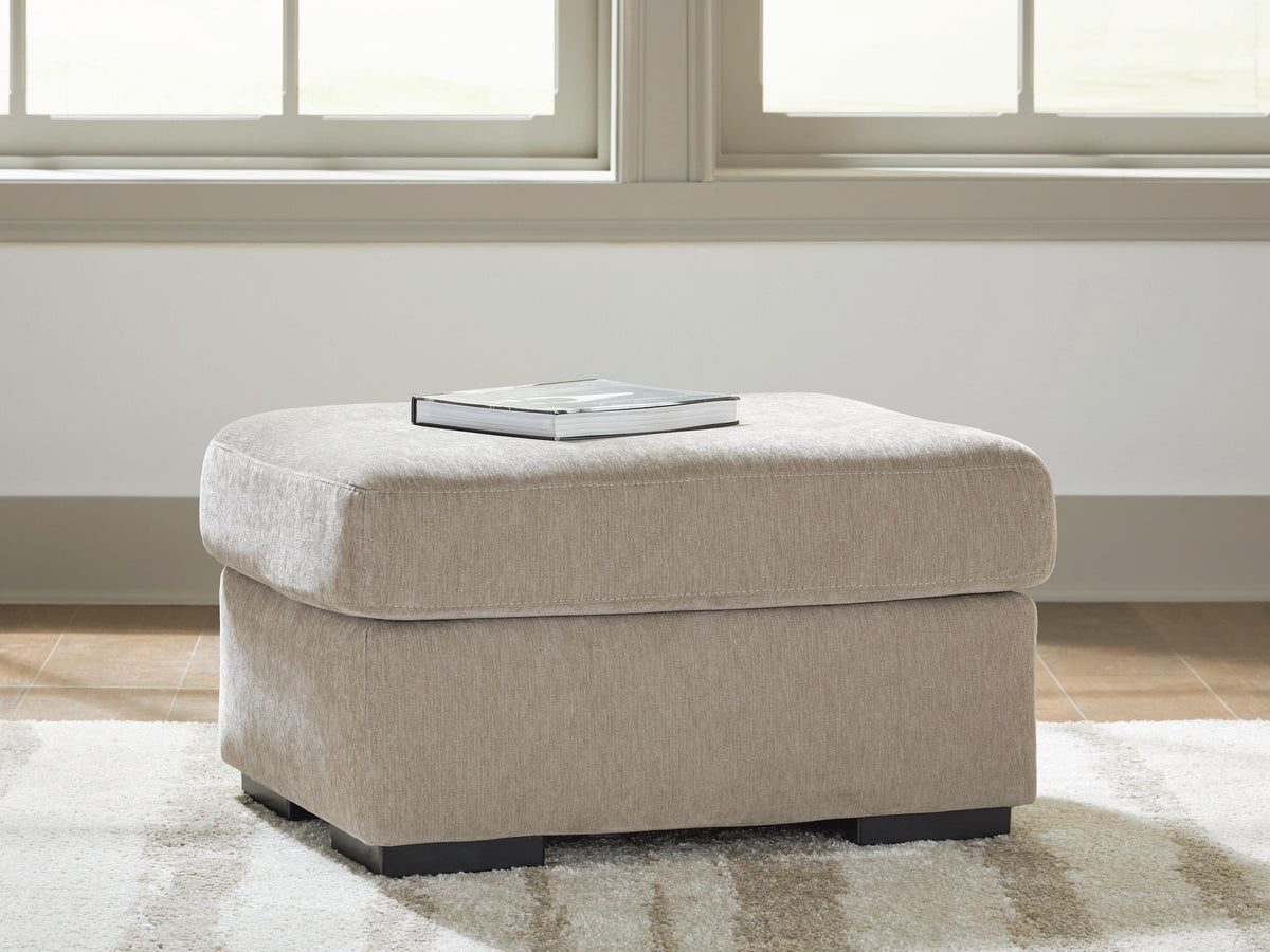 Bridgepoint Stone Ottoman by Ashley at Eve Furniture