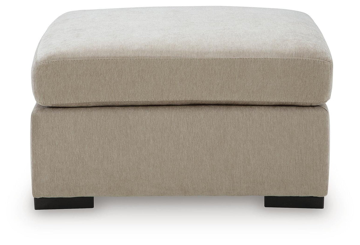Bridgepoint Stone Oversized Accent Ottoman by Ashley at Eve Furniture