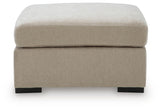 Bridgepoint Stone Oversized Accent Ottoman by Ashley at Eve Furniture
