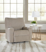 Bridgepoint Stone Recliner by Ashley at Eve Furniture