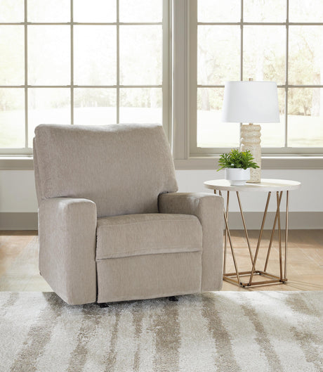 Bridgepoint Stone Recliner by Ashley at Eve Furniture