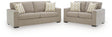 Bridgepoint Stone Sofa and Loveseat by Ashley at Eve Furniture