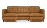 Bridgers Power Recliner Sofa Tan Leather by Moe's Home at Eve Furniture