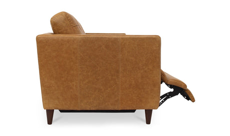 Bridgers Power Recliner Sofa Tan Leather by Moe's Home at Eve Furniture