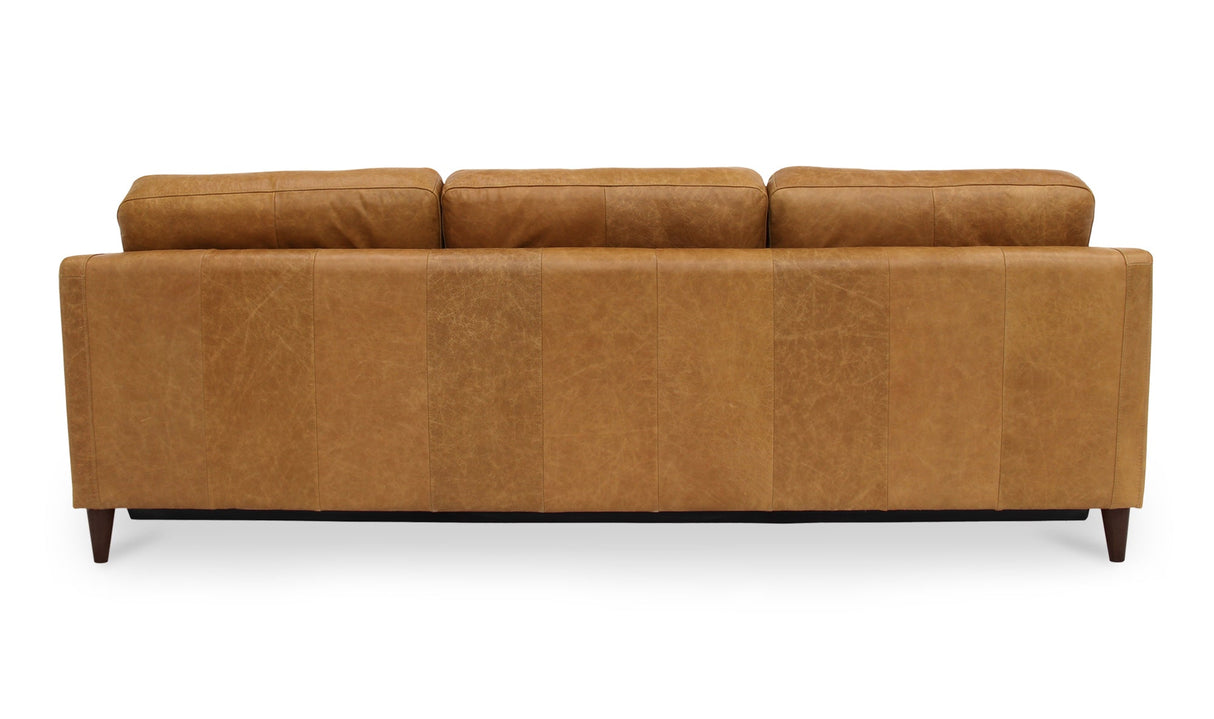 Bridgers Power Recliner Sofa Tan Leather by Moe's Home at Eve Furniture