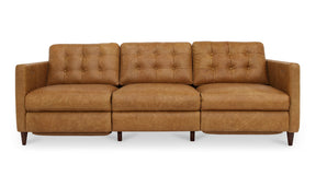Bridgers Power Recliner Sofa Tan Leather by Moe's Home at Eve Furniture