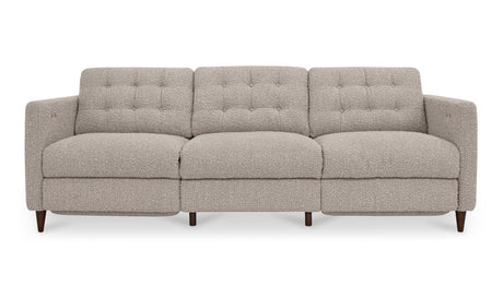Bridgers Power Recliner Sofa Warm Grey by Moe's Home at Eve Furniture