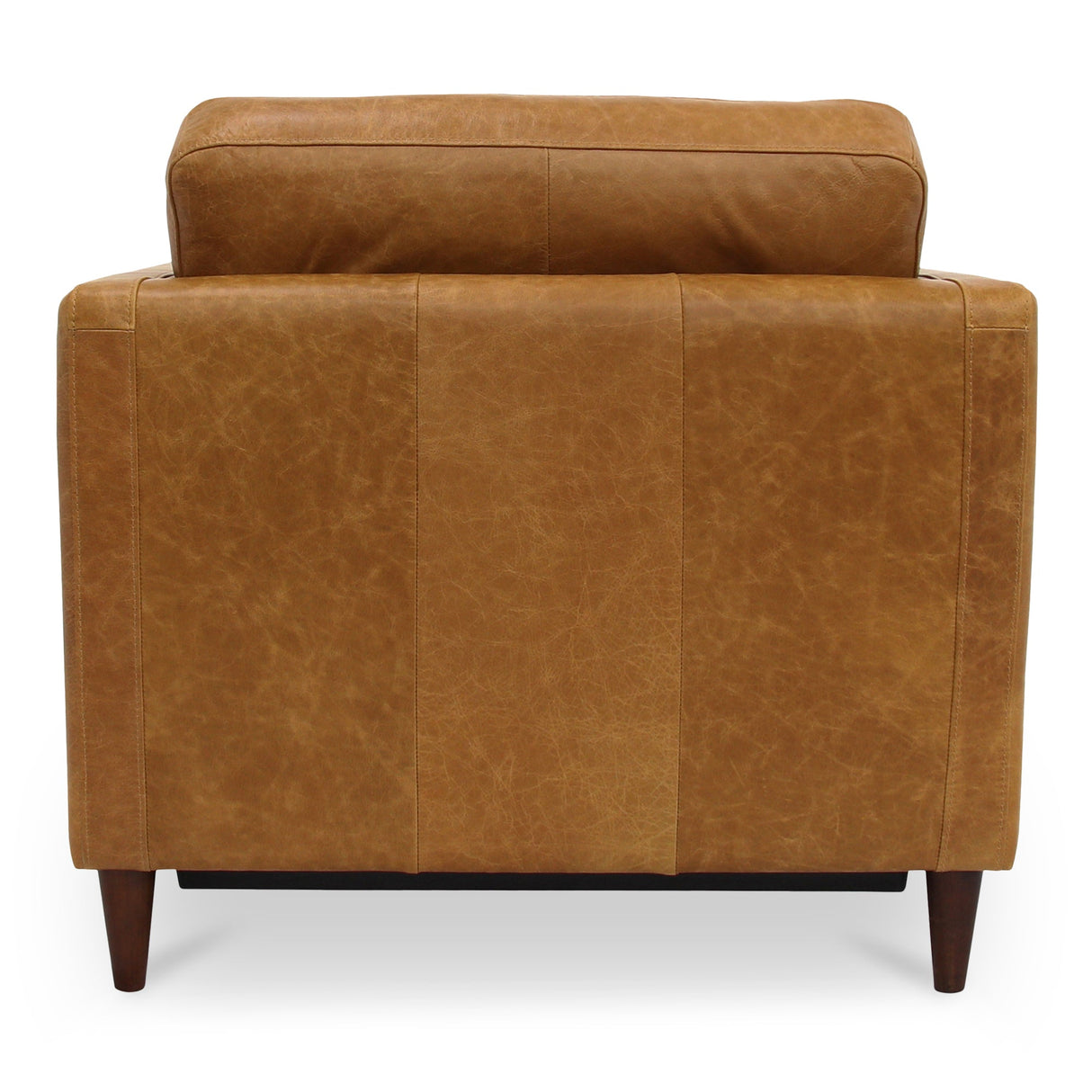 Bridgers Tan Leather Power Recliner Chair by MOES at Eve Furniture