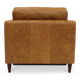Bridgers Tan Leather Power Recliner Chair by MOES at Eve Furniture