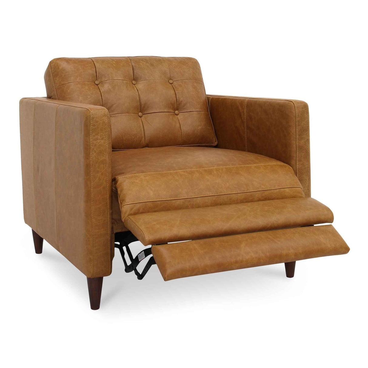 Bridgers Tan Leather Power Recliner Chair by Moe's Home at Eve Furniture