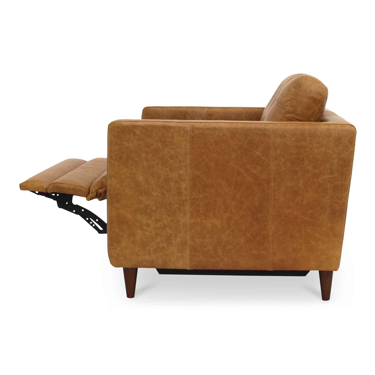 Bridgers Tan Leather Power Recliner Chair by Moe's Home at Eve Furniture