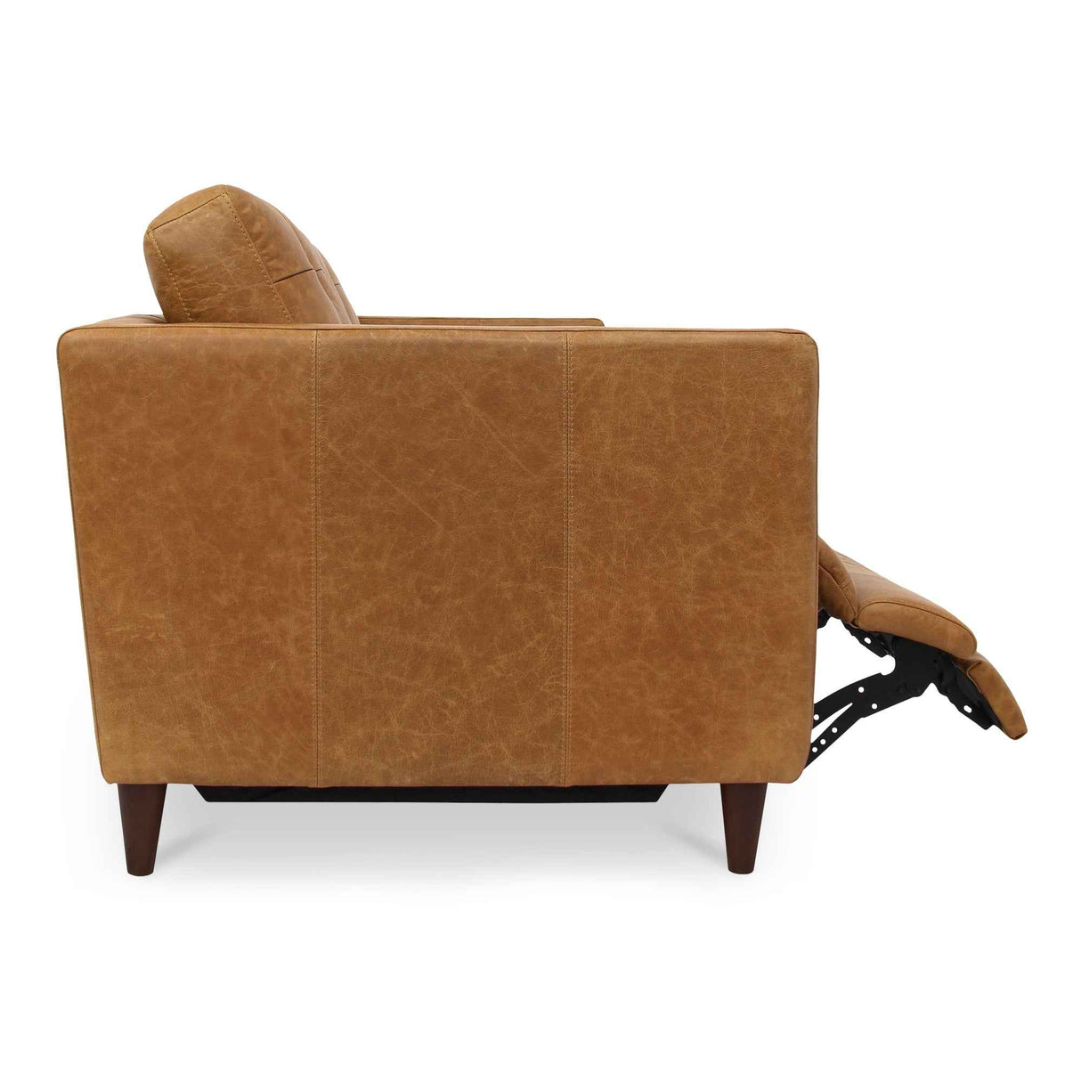 Bridgers Tan Leather Power Recliner Sofa by Moe's Home at Eve Furniture