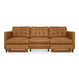 Bridgers Tan Leather Power Recliner Sofa by Moe's Home at Eve Furniture