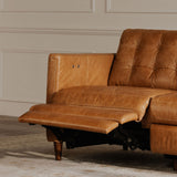 Bridgers Tan Leather Power Recliner Sofa by Moe's Home at Eve Furniture