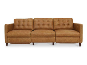Bridgers Tan Leather Power Recliner Sofa by Moe's Home at Eve Furniture