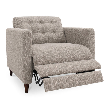 Bridgers Warm Grey Power Recliner Chair by MOES at Eve Furniture