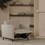 Bridgers Warm Grey Power Recliner Chair by MOES at Eve Furniture