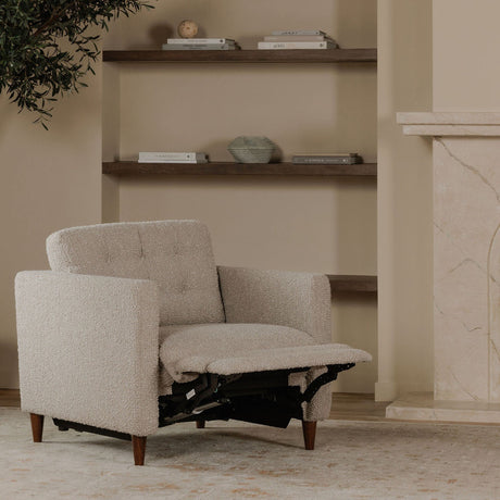 Bridgers Warm Grey Power Recliner Chair by MOES at Eve Furniture