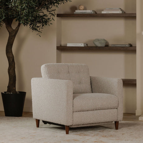 Bridgers Warm Grey Power Recliner Chair by MOES at Eve Furniture