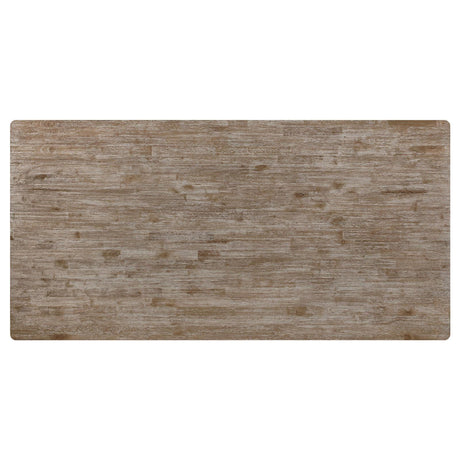 Bridget Brown Brushed and Charcoal Sandthrough Rectangular Dining Table by Coaster at Eve Furniture