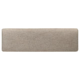 Bridget Upholstered Dining Bench Stone Brown and Charcoal Sandthrough by Coaster at Eve Furniture