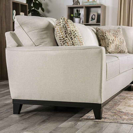 Bridie Ivory Sectional by Furniture of America at Eve Furniture