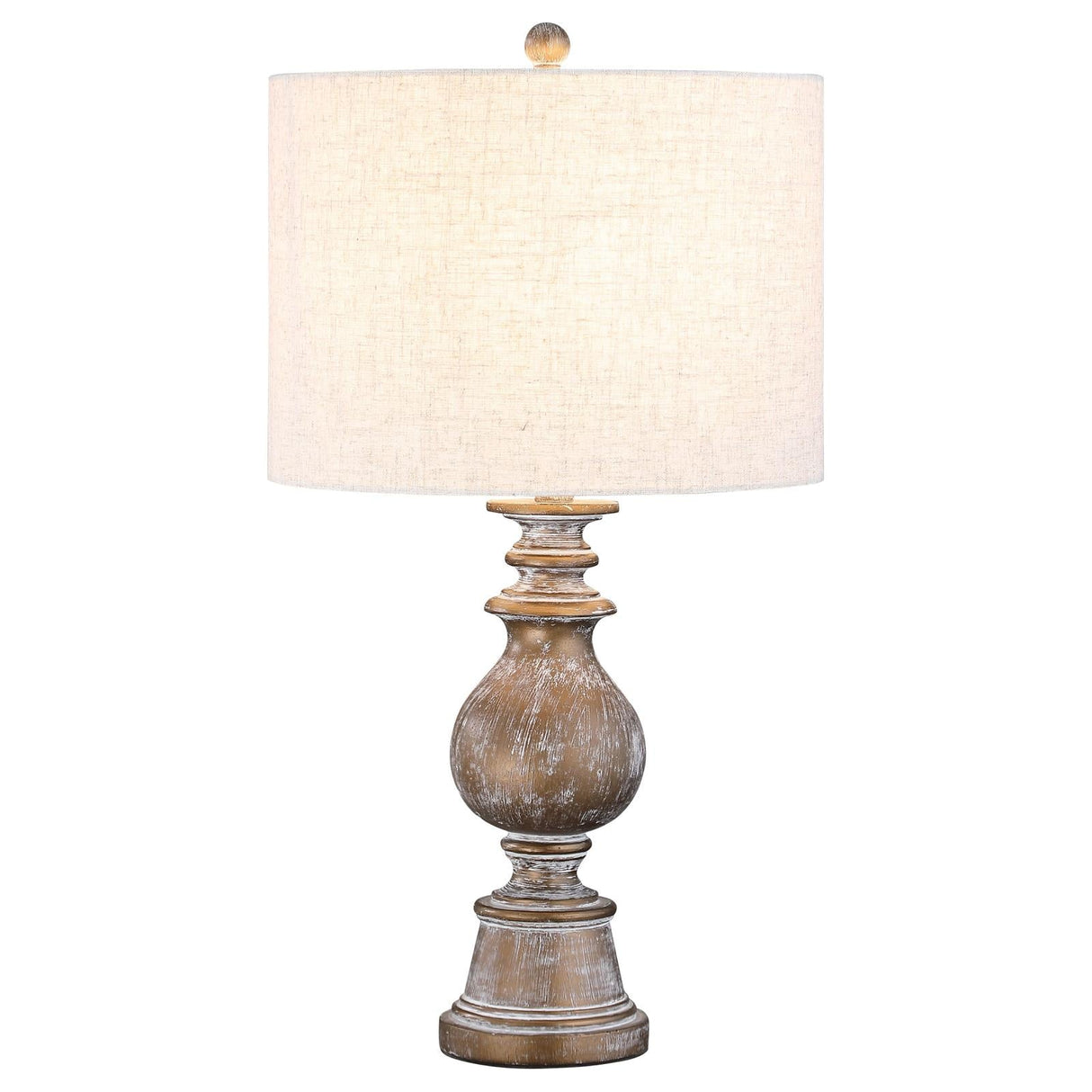 Brie Drum Shade Table Lamp Oatmeal/Antique Gold