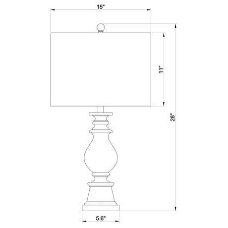 Brie Oatmeal/Antique Gold Drum Shade Table Lamp by Coaster at Eve Furniture