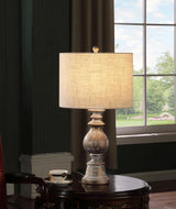 Brie Oatmeal/Antique Gold Drum Shade Table Lamp by Coaster at Eve Furniture