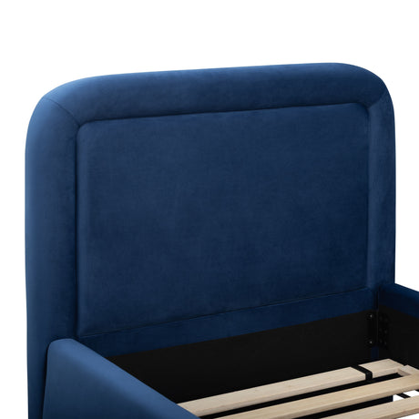 Briella Performance Velvet Trundle Bed in Twin by TOV Furniture at Eve Furniture