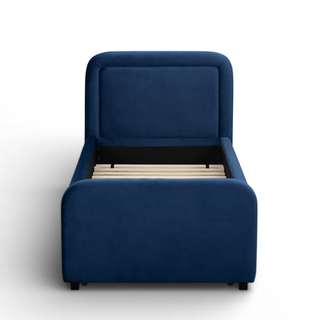 Briella Performance Velvet Trundle Bed in Twin by TOV Furniture at Eve Furniture