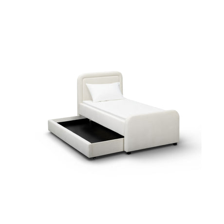 Briella Performance Velvet Trundle Bed in Twin by TOV Furniture at Eve Furniture