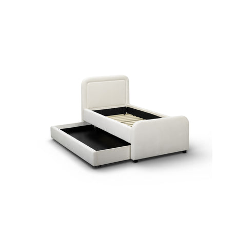 Briella Performance Velvet Trundle Bed in Twin by TOV Furniture at Eve Furniture